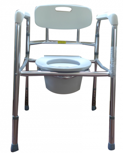 Aluminium Folding Height Adjustable Stationary Commode